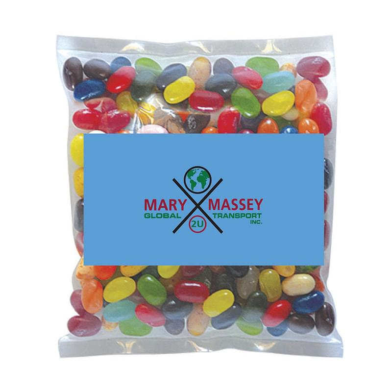 Business Card Magnet w/Small Bag of Jelly Belllys