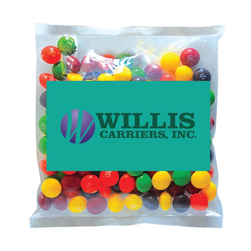 Business Card Magnet w/Small Bag of Skittles