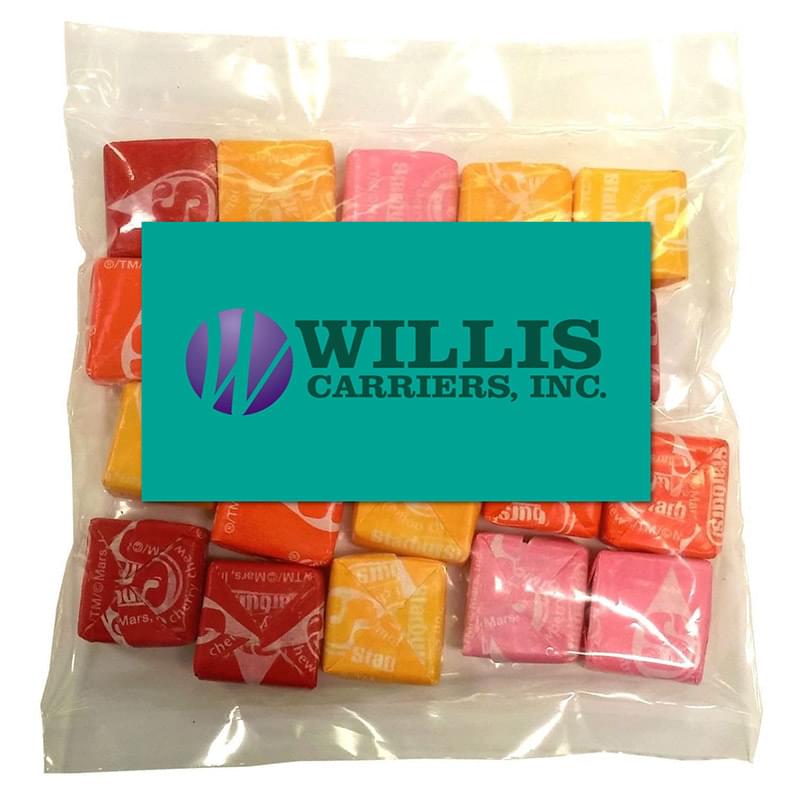 Business Card Magnet w/Large Bag of Starburst