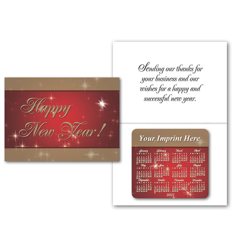 Greeting Card with Magnetic Calendar