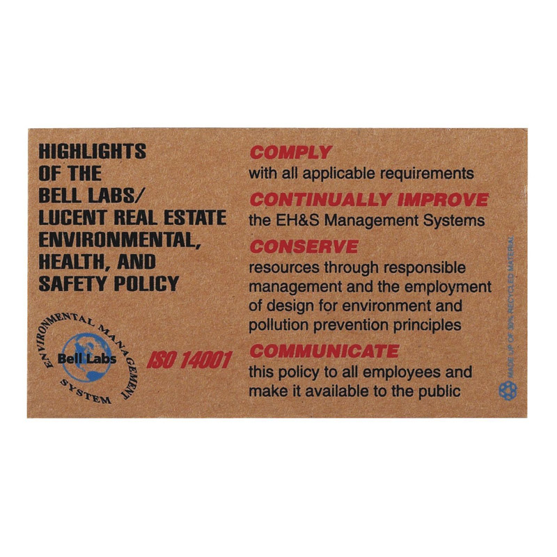 Corrugated Jumbo Business Card Magnet