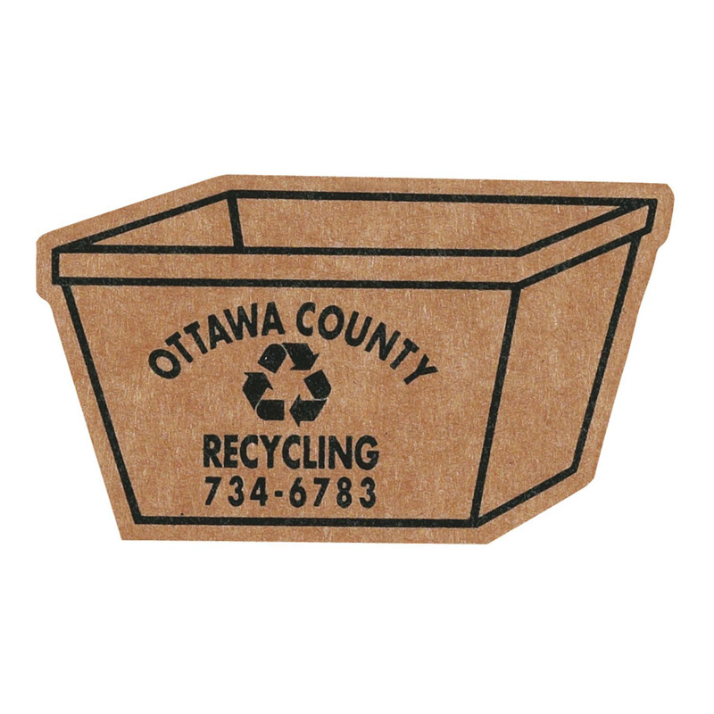 Corrugated Recycling Bin Magnet