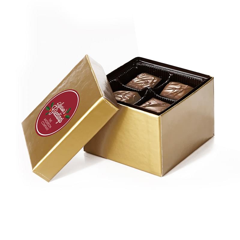 Gift Box 4 pcs Milk Choc Meltaways w/ Direct Print