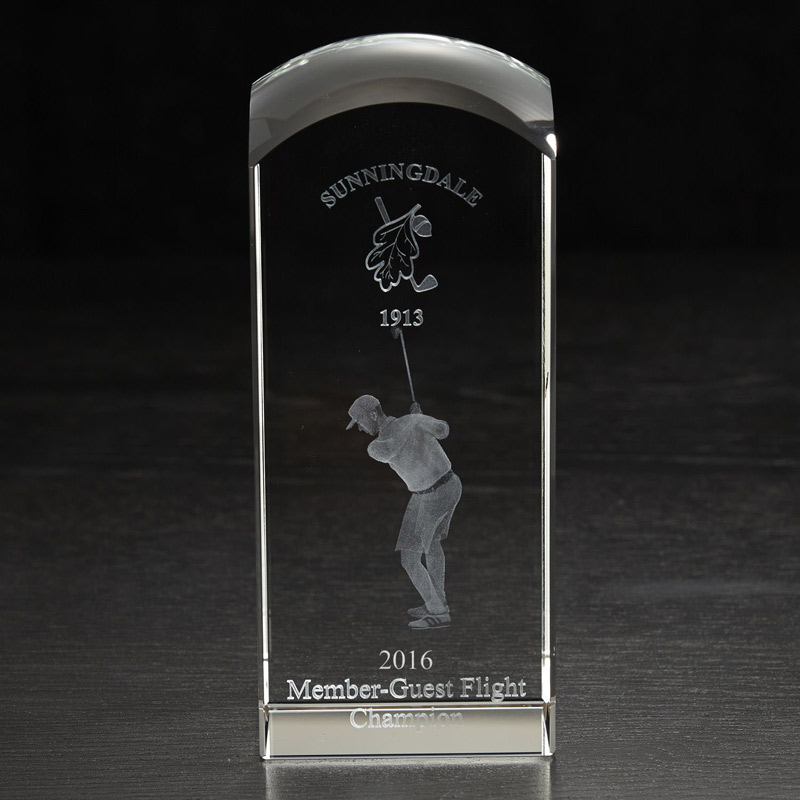 Large Dome 3D Crystal Tower Award