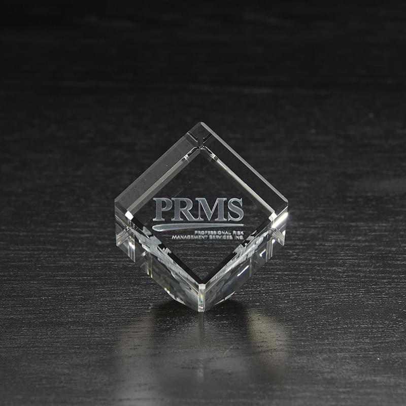 Small Jewel Cube 3D Crystal Award