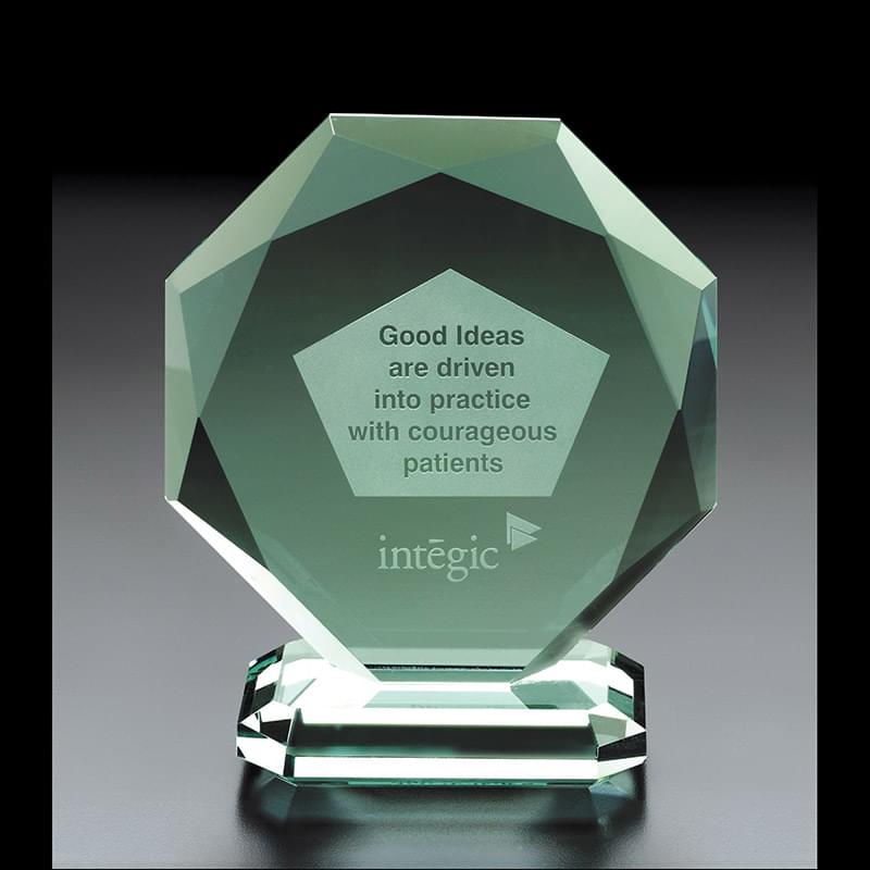 Octoman Octagon Jade Glass Award