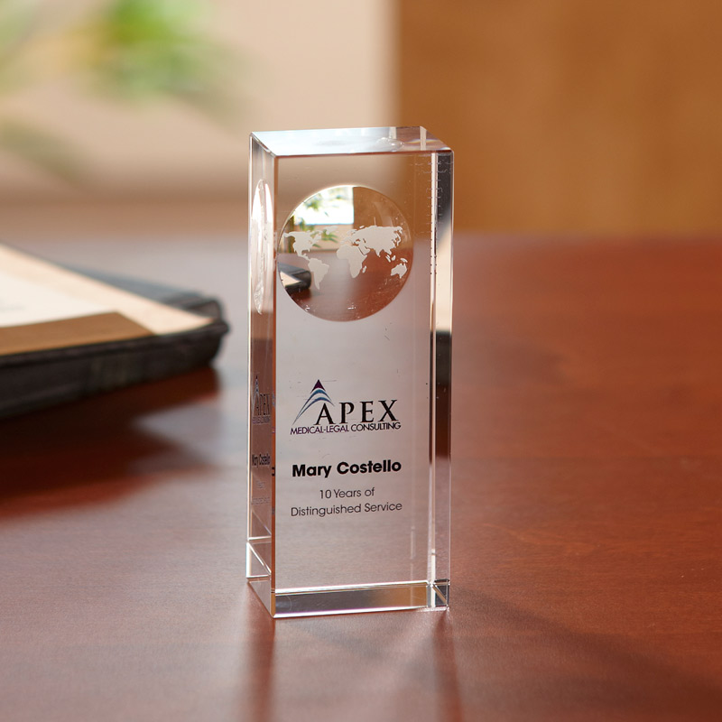 Atlas Pillar Globe Medium Award