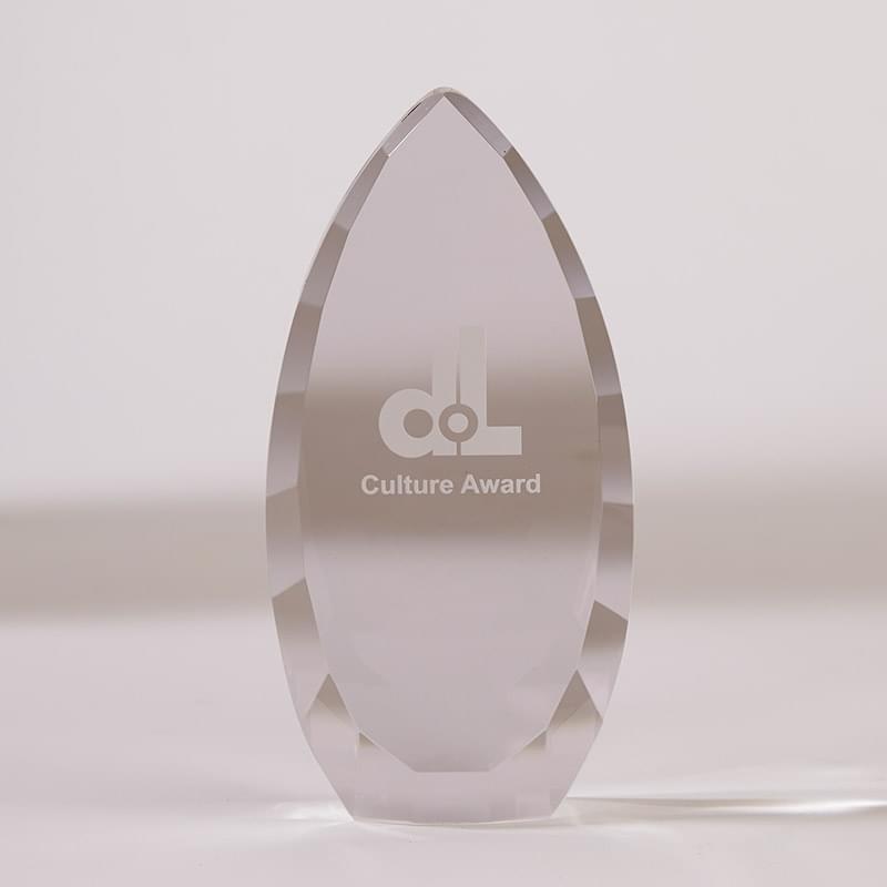Faceted Teardrop Award - Large