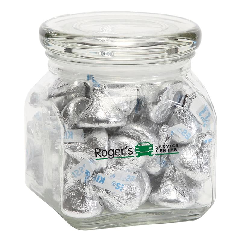 Hershey kisses in Small Glass Jar