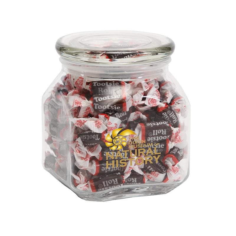 Tootsie Rolls in Medium Glass Jar