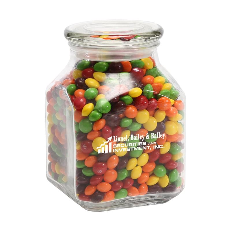 Skittles in Large Glass Jar