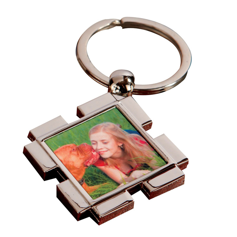 Square Full Color Key Ring