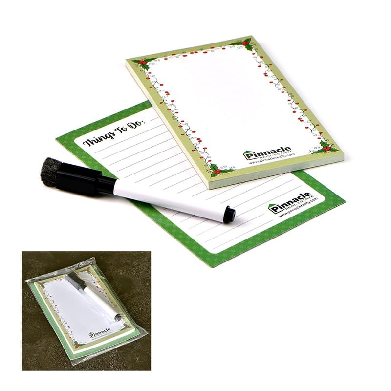 Note Pad and Memo Magnet Set