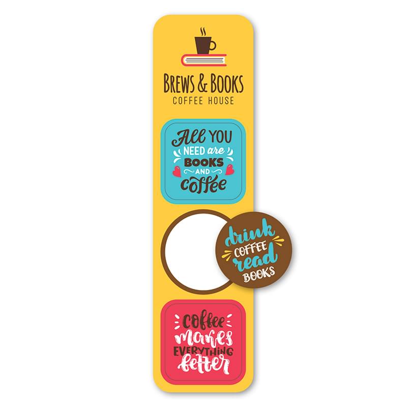 Pop Bookmark Stickers - Circle/Squares