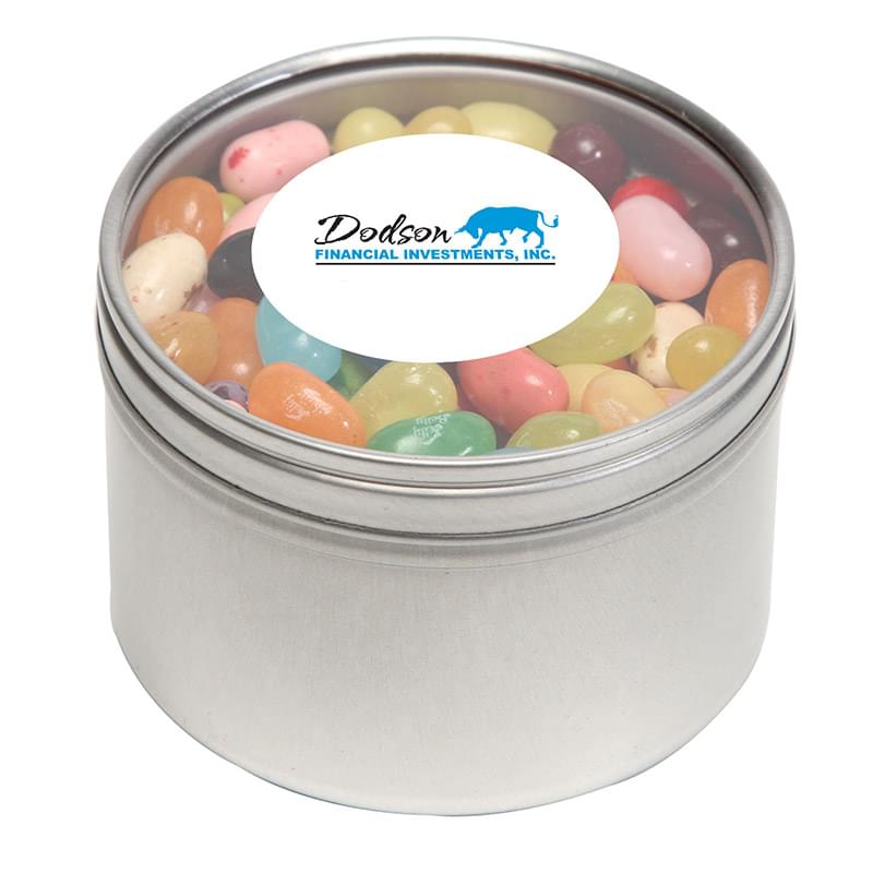 Jelly Belly&reg; Candy in Lg Round Window Tin