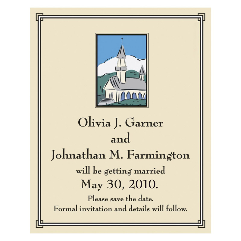 Chapel Save the Date Magnet