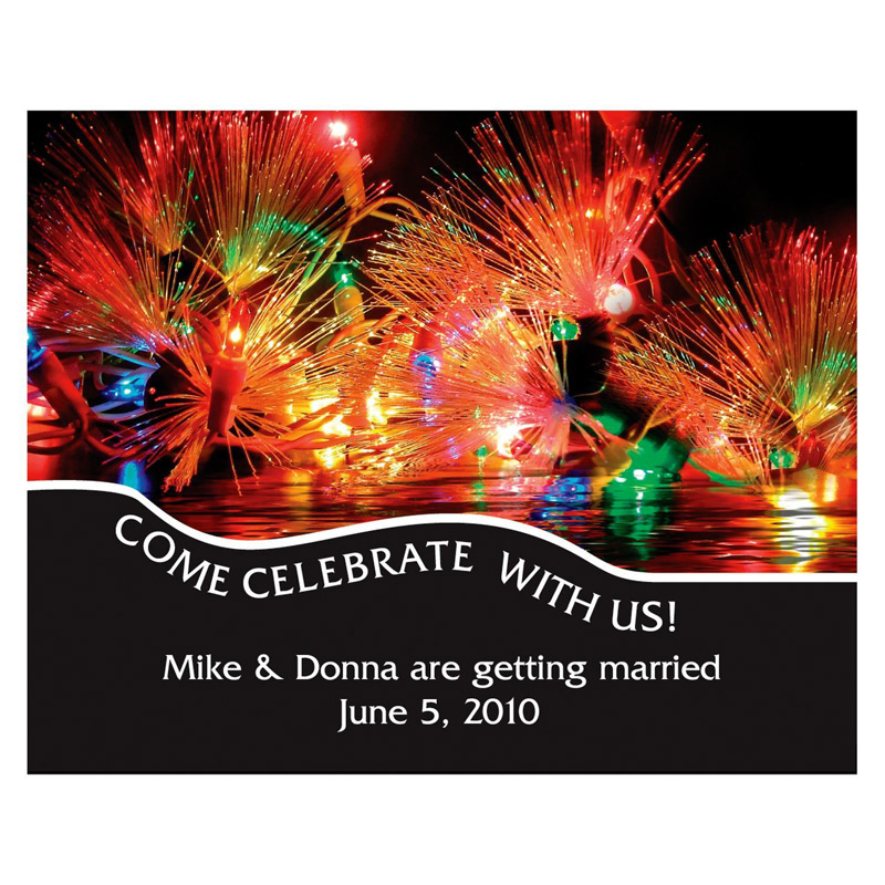 Celebration Lights Save the Date Magnet