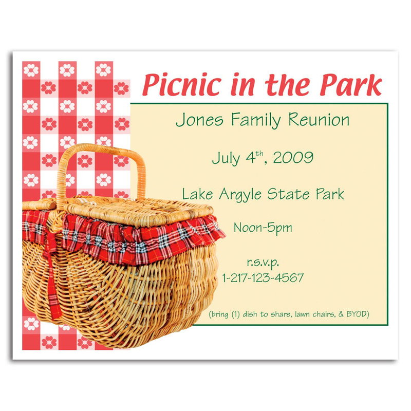 Picnic in the Park Save the Date Magnet