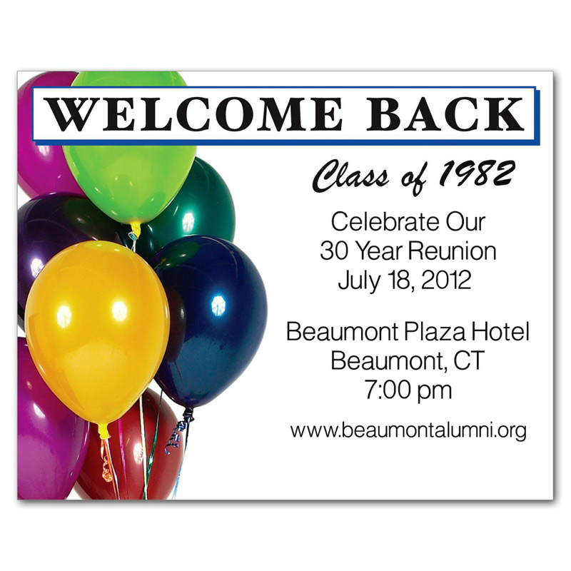 Reunion / Balloons Save the Date Magnet