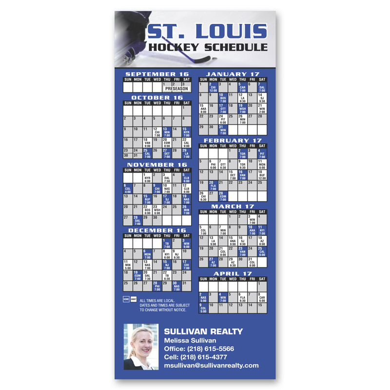 Schedule Magnet 3-1/2 x 8