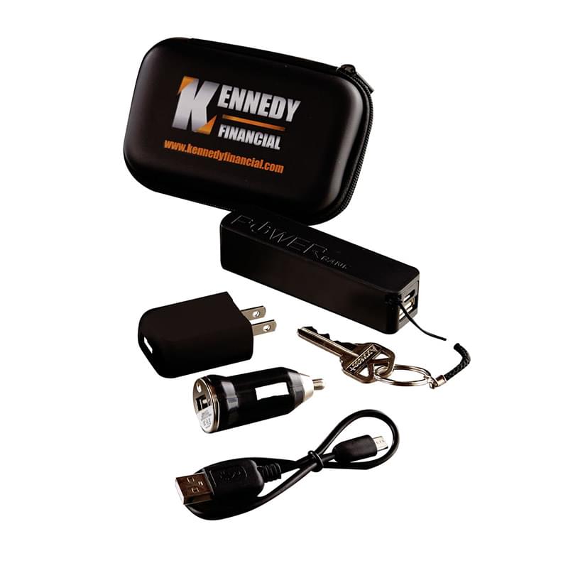 Power Charger Travel Kit - Black