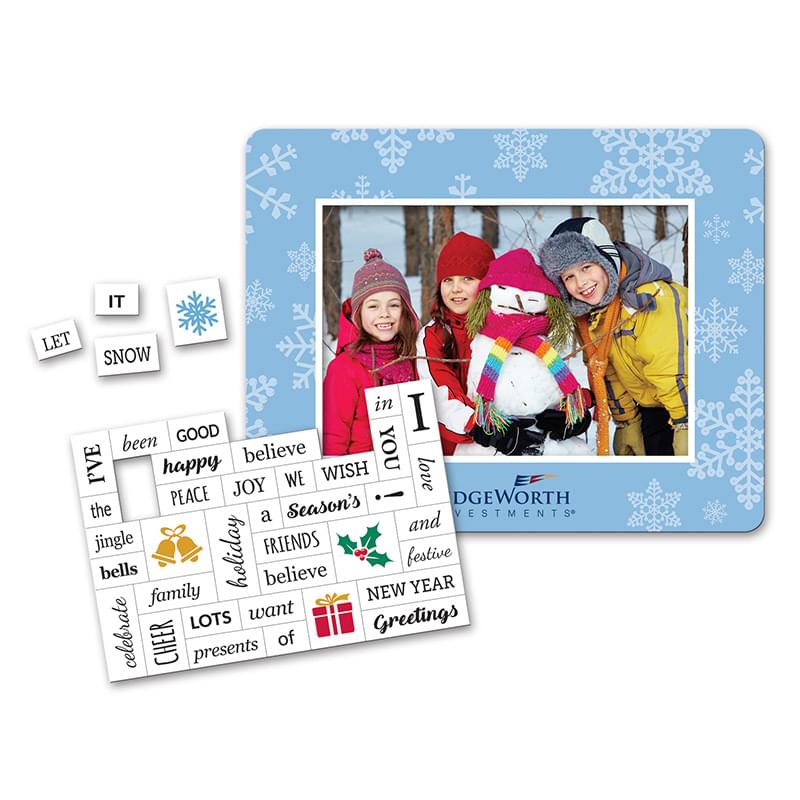 Holiday Message Magnet with Picture Frame