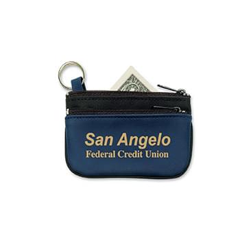 Double Pocket Coin & Key Pouch