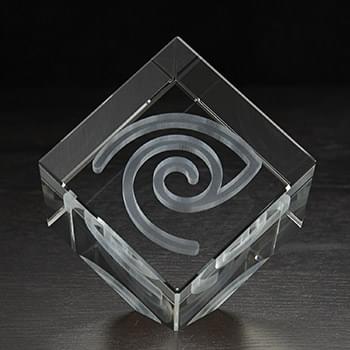 Extra Large Jewel Cube 3D Crystal Award