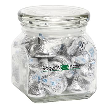 Hersheys&reg; Kisses&reg; in Sm Glass Jar