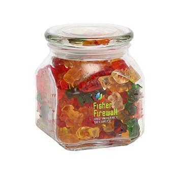 Gummy Bears in Medium Glass Jar