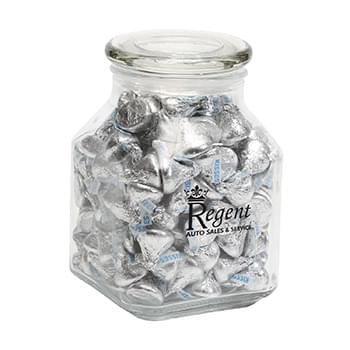 Hersheys&reg; Kisses&reg; in Lg Glass Jar