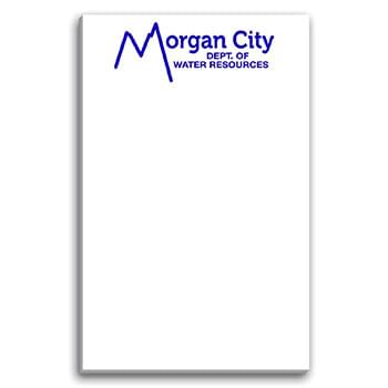 Paper Note Pad 3 1/2 x 5 1/2, 25 pages, w/ magnet