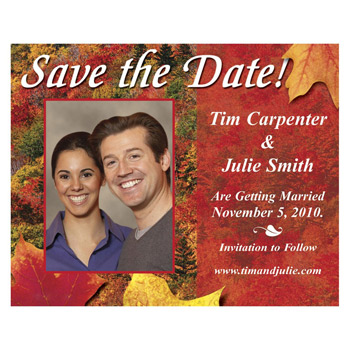 Autumn Save the Date Magnet