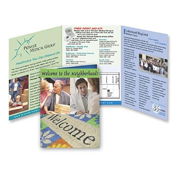 Trifold 6 x 13-1/4 Direct Mail Postcard